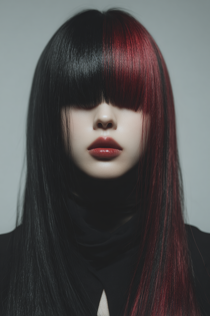 Black and white photo of a women performing modern dance on a dark background.